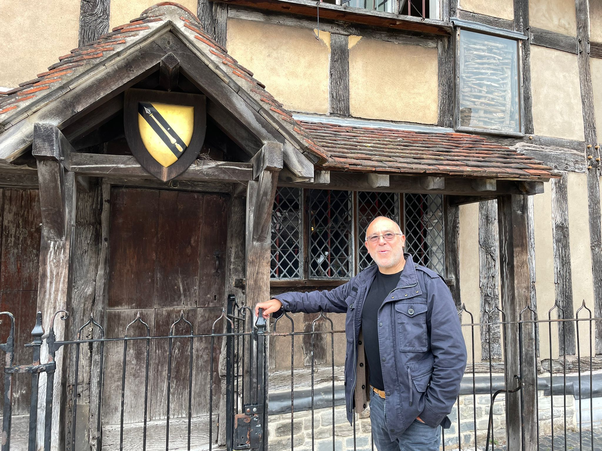 Patrick and Shakepeares house.jpg